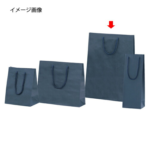 【まとめ買い10個セット品】カラー手提げ紙袋 紺 33×10×45 10枚 61-313-4-3 【店舗什器 小物 ディスプレー ギフト ラッピング 包装紙 袋 消耗品 店舗備品】【厨房館】