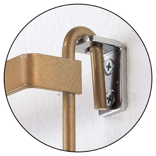 【まとめ買い10個セット品】アクセサリーパネルラック用取付金具 壁面取付金具上下×各2個 61-148-6-1 【 演出・ディスプレイ用品 アクセサリー用什器 アクセサリーパネルラック アクセサリーパネルラック用取付金具 壁面取付金具 】【厨房館】