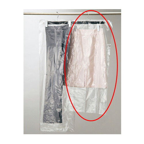 【まとめ買い10個セット品】ハンガーカバー(ボトム用) 50&times;100cm 100枚 61-198-17-3 【店舗什器 小物 ディスプレー ハンガー店舗備品】【厨房館】｜業務用厨房機器の飲食店厨房館