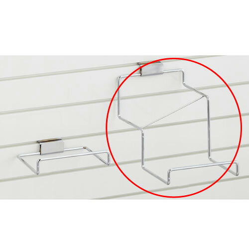 【まとめ買い10個セット品】リスタ用シューズフック 傾斜2段 61-73-24-2 【店舗什器 パネル ディスプレー 棚 店舗備品】【厨房館】