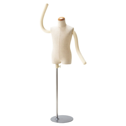 【まとめ買い10個セット品】子供腕付き芯地張ボディ 身長110cm(5才) 61-780-56-2 【 演出・ディスプレイ用品 子供ボディ 腕付きボディ 子供腕付き芯地張ボディ 店舗什器 マネキン ディスプレー ボディ 店舗備品 マネキン 子供用マネキン 発泡ボディ 腕付き 】【厨房館】|業務用厨房機器の飲食店厨房館