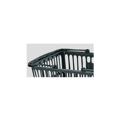 【まとめ買い10個セット品】買物カゴ(18リットル) ダークグレー 10個 61-802-46-1 【店舗備品 店舗インテリア 店舗改装】【厨房館】