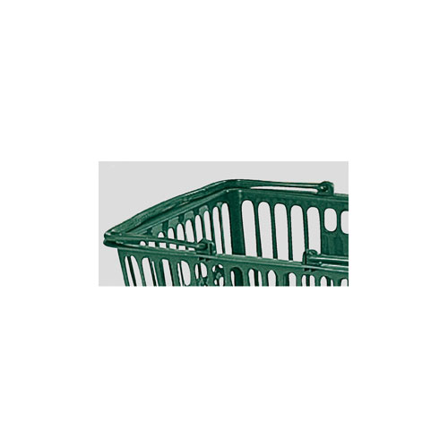 買物カゴ(18リットル) ダークグリーン 10個 61-802-46-2 【店舗運営用品 店内・店外備品 買物カゴ・ショッピングバッグ 買物カゴ 18リットル）】【店舗備品 店舗インテリア 店舗改装】【厨房館】