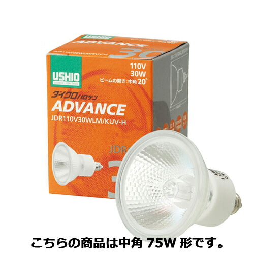 ウシオ ダイクロハロゲンランプ 省電力型 中角75W形