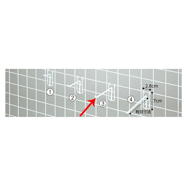 【まとめ買い10個セット品】 スリムナチュラルフック(φ5mm)15cm 10本組 ホワイト 61-427-18-3 【厨房館】