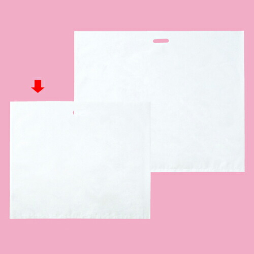 横長御徒面子 白いこと 78×66糎 200枚 61-316-1-3 【ラッピング備品 金銭登録器袋・ポリ袋 真四角御徒面子（無地） 横長白いこと手提げ袋 捉え所の無い 大型】【ラッピング備品 荷拵え ラッピング袋 ポリ袋 金銭登録器袋 大電気容量 ビッグ ジャンボ 青写真 御役目用】【御厨子所館】