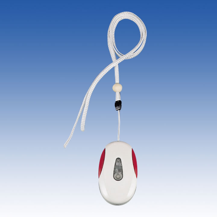 ペンダント防水型送信機 TXF-110 4周波切替対応型 ／ 竹中エンジニアリング TAKEX ／ 高齢者にも押しやすいペンダント型送信機でワイヤレス部を4周波切替対応型に変更し、電波の信頼性を向上させました。