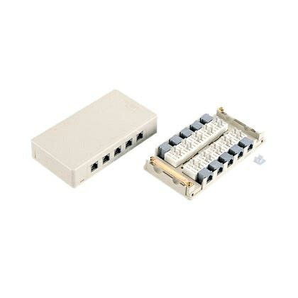 【マラソン期間中 P3倍】SANWA 2CM-2010T 5個セット クリップターミナル式 電話用モジュラーローゼット 2芯10連 業務用 工事用 1個販売対応【代引不可】|meidentsu shop