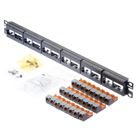 PANDUIT(パンドウイット) CPPK24BLY モジュラパッチパネルキット 24P【代引不可】