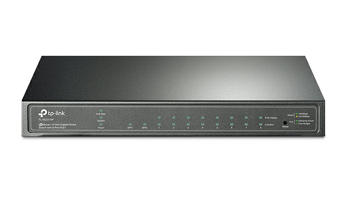 TP-LINK TL-SG2210P 10ポート ギガビットスマートスイッチ（PoE+ポート&times;8搭載）｜meidentsu shop