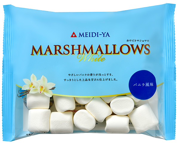 楽天市場】明治屋 ホワイトマシュマロ 90g バニラ風味 : FRESH ROASTER