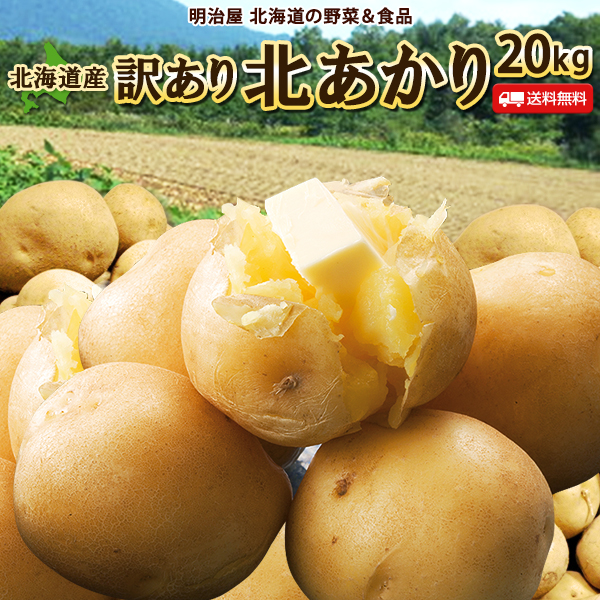 楽天市場】【すぐに出荷】じゃがいも 送料無料 北あかり 9kg 訳あり