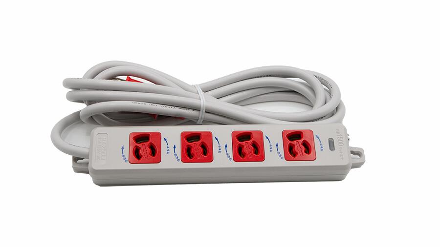 楽天市場】【公式】明工社 MR7704-N 横形OA用接地タップ4コ口 ランプ