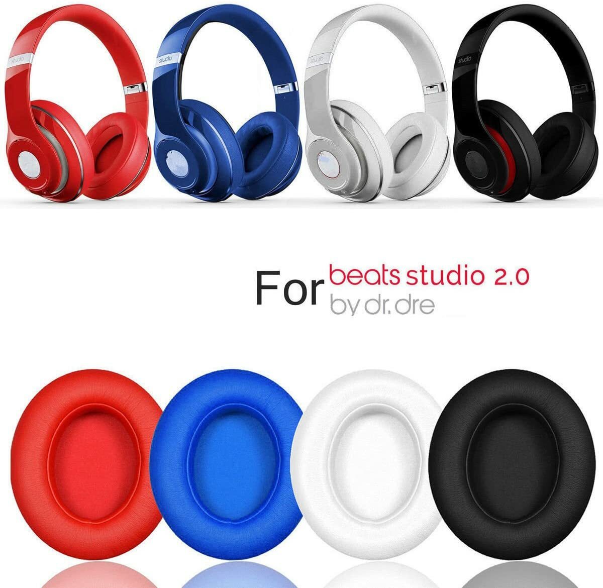【中古】beats mixr ヘッドフォン　イヤーパッド交換済み Beats by Dr Dre - 大人気Beats mixrレアカラー、イヤーパッド