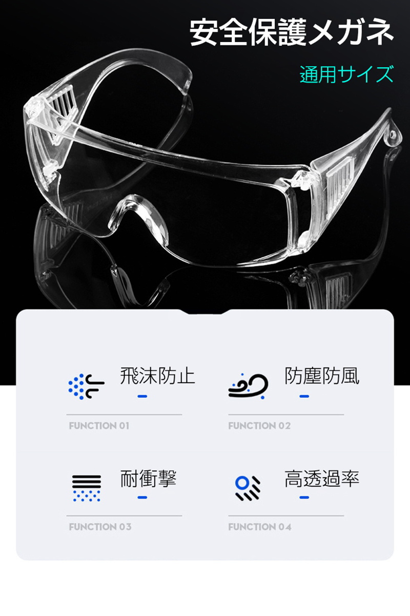 SEAL限定商品 セーフティゴーグル 保護ゴーグル 保護メガネ 曇らない
