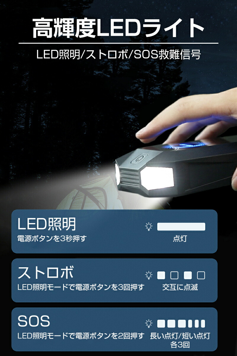 9周年記念イベントが ジャンプスターター 12v車用 mah大容量 バッテリー上がり即解決 ポーリマリチウム電池 車を緊急始動 安全ハンマー内蔵 高安全性 急速充放電 スマホ充電 モバイルバッテリー Fucoa Cl