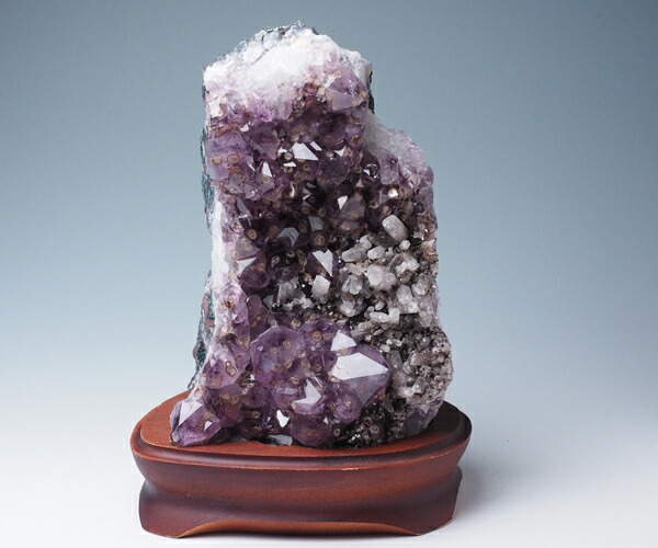 シュガーアメジスト 月 2回結晶 台座付き 水晶クラスター（台座付き） - ナ・ムー オンラインショップ