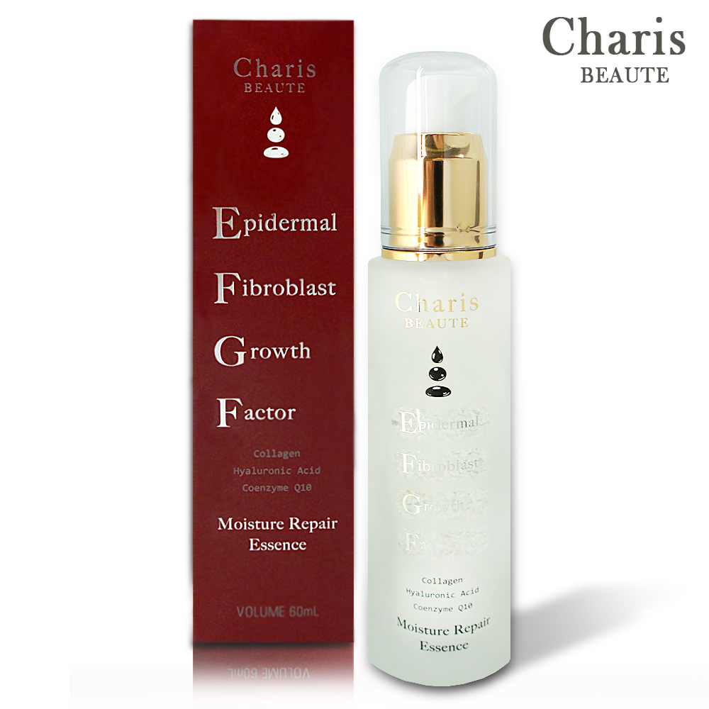 Charis BEAUTE【 WGFモイスチャーエッセンス 】目に見えるビタミンE配合の白いカプセルと金が素肌になじみ素早く浸透し美白へ|メイショウイイセイカツ