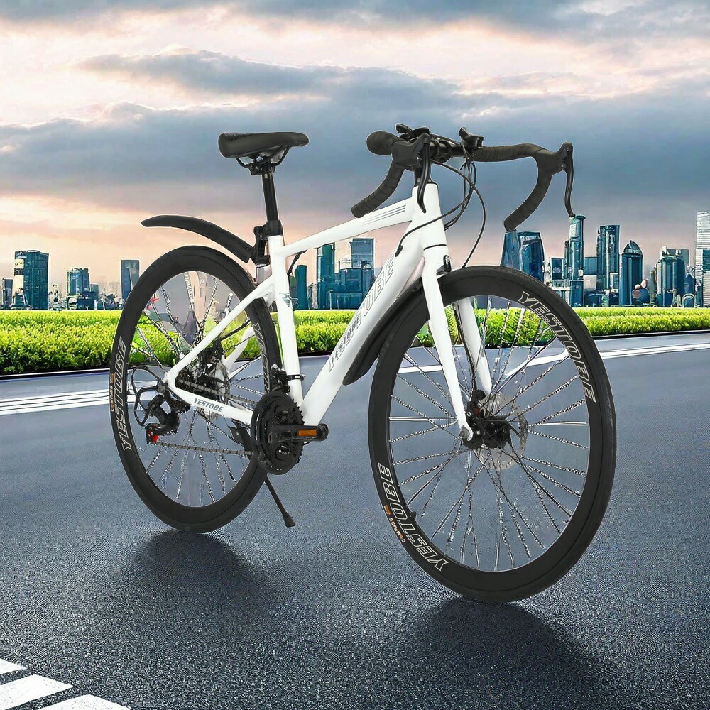 ブルホーン　クロスバイク　700c 楽天市場】700C 約27インチクロスバイクブルホーンロードバイク