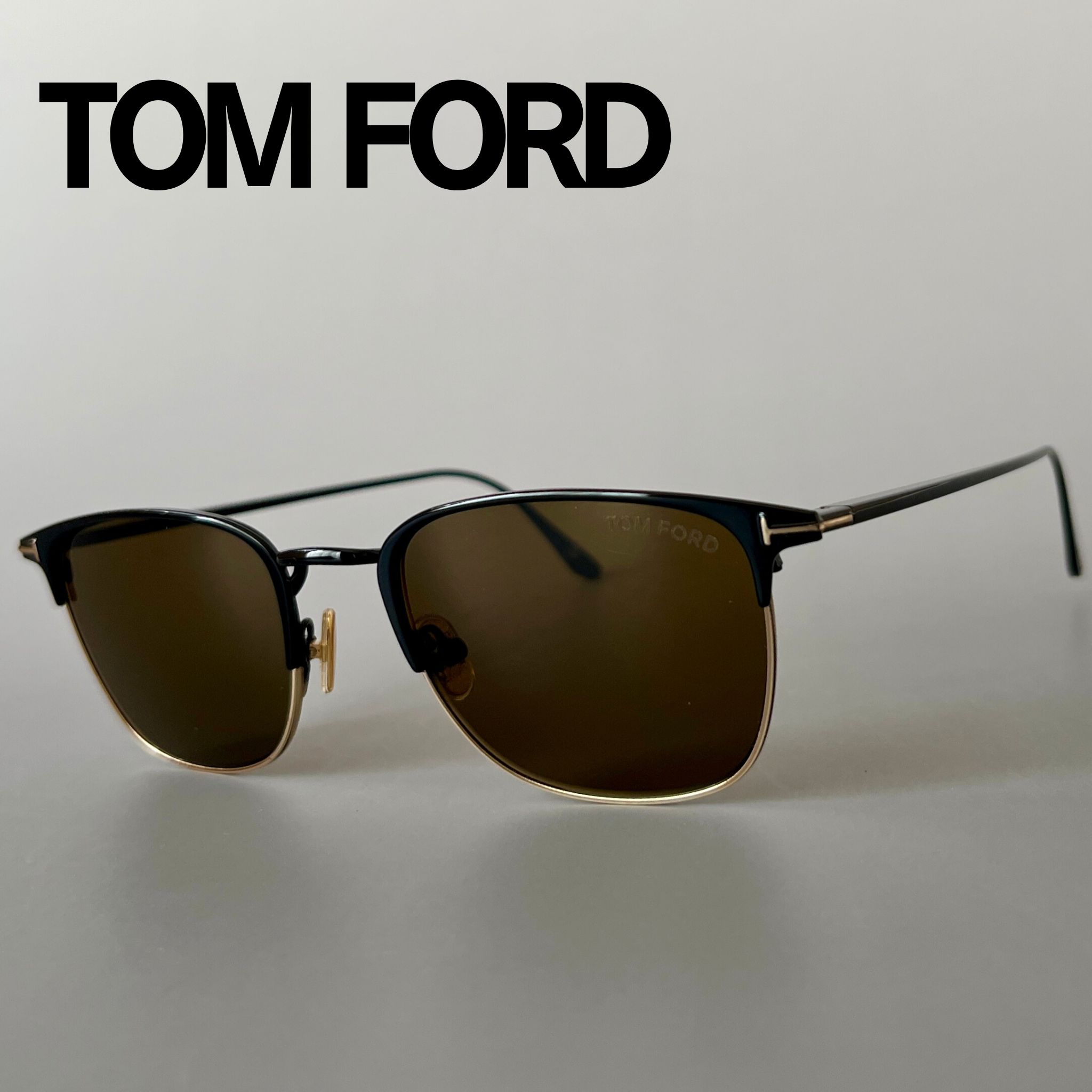 【楽天市場】サングラス トムフォード FT0851/S 01J メンズ レディース TOM FORD サーモントブロー ブランド 調整可能 ...