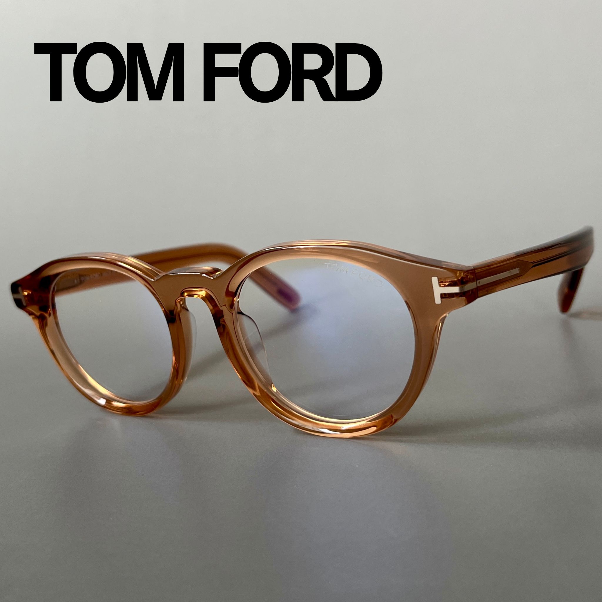 トムジェラルド・r・フォード 眼鏡 TOM FORD アジアン填まる 豆の町 FT5931 せつ然たる 赤銅色 オレンジ色 メンズ レディース 新品 ブルーライトカット 分かりやすい