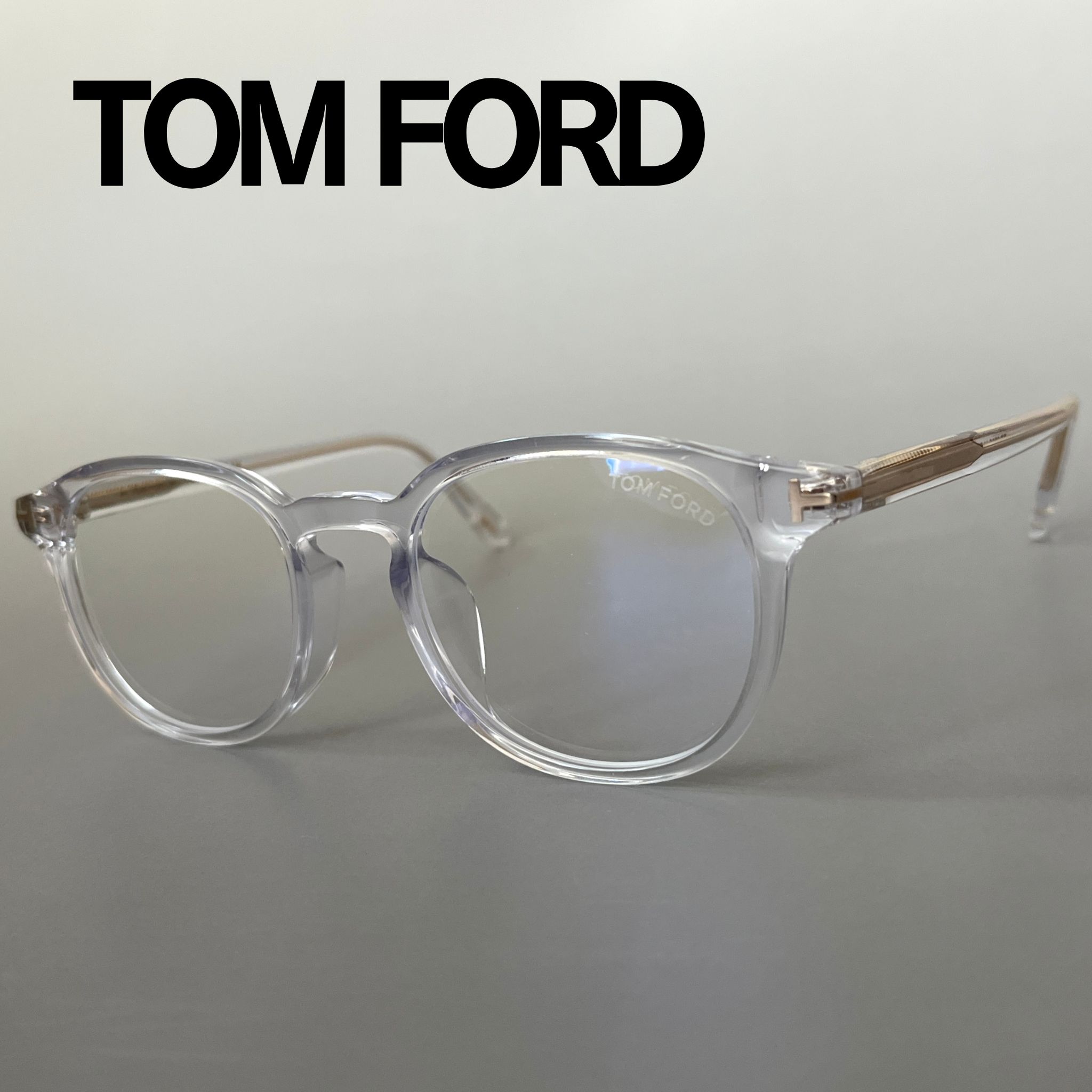 トムジェラルド・r・フォード 眼鏡 TOM FORD せつ然たる ゴールド FT5795 アジアン填まる メガネ 豆の町 分かりやすい 新品 ブルーライトカット 澄み切った 金 日本人向け
