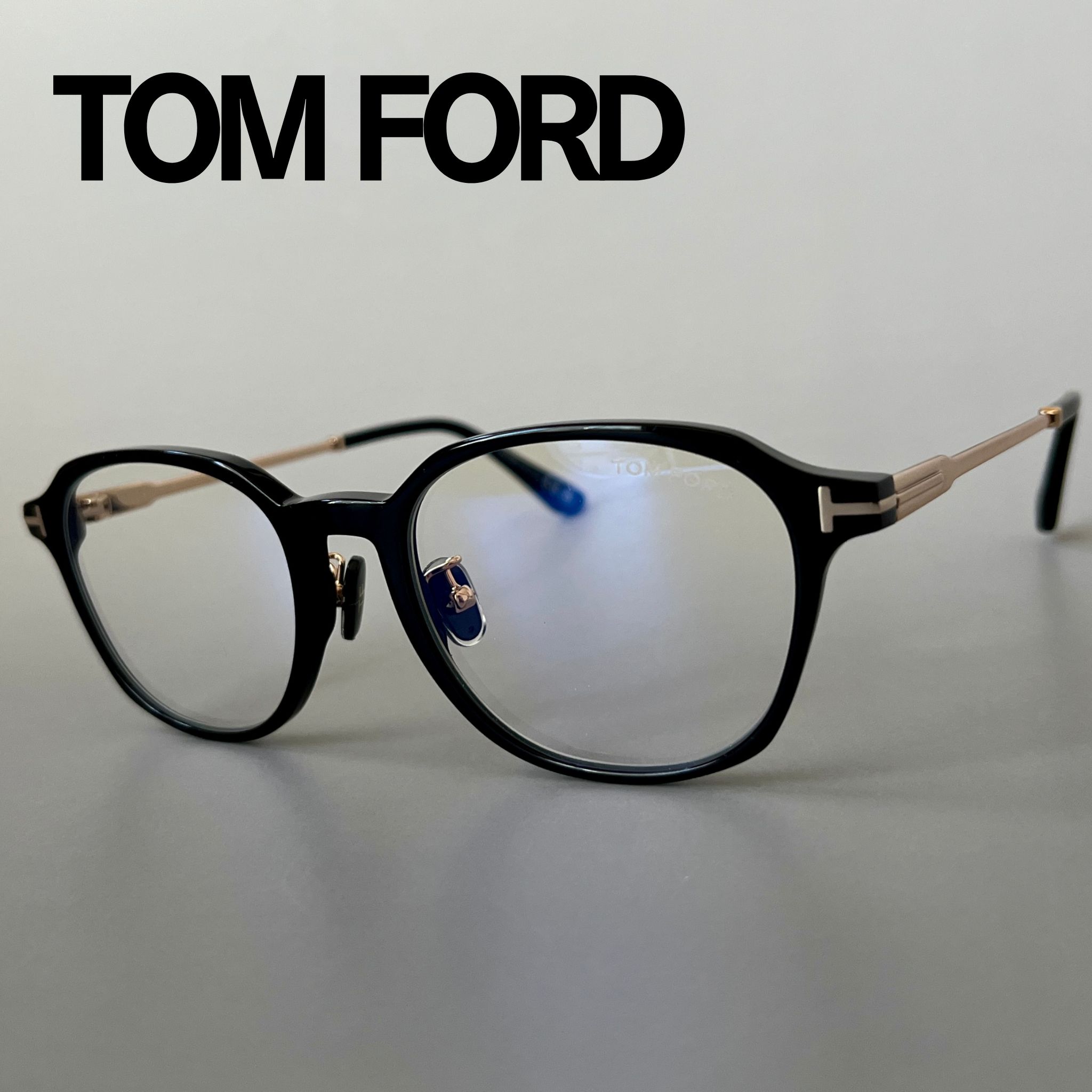 【2000円OFFクーポン!P2倍】お買い物マラソン 7/19 20時~7/26 1:59まで TOM FORD メガネ トムフォード FT5927 アジアンフィット クラウンパント ブラック ゴールド 黒 金 メンズ レディース 眼鏡 男女兼用 おしゃれ 新品|メイトクフレーム