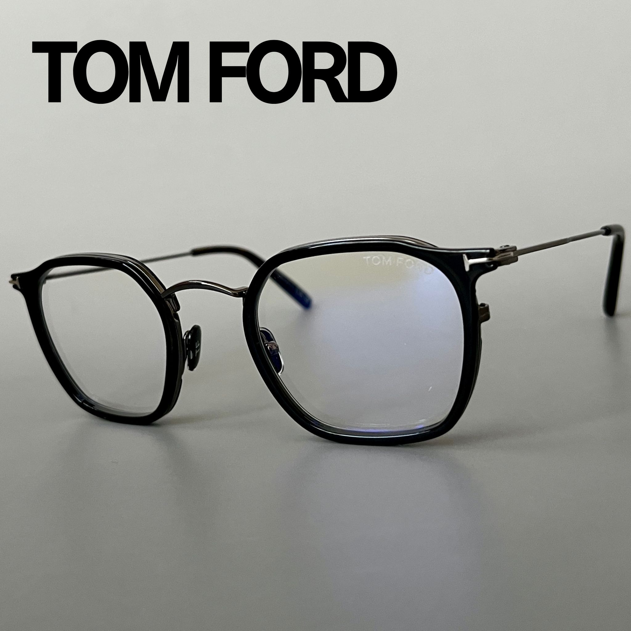 【2000円OFFクーポン!P2倍】お買い物マラソン 7/19 20時~7/26 1:59まで トムフォード メガネ TOM FORD クラウンパント グレー FT5974 眼鏡 新品 ブルーライトカット 洗練 コンビフレーム 男女兼用 トレンド おしゃれ|メイトクフレーム