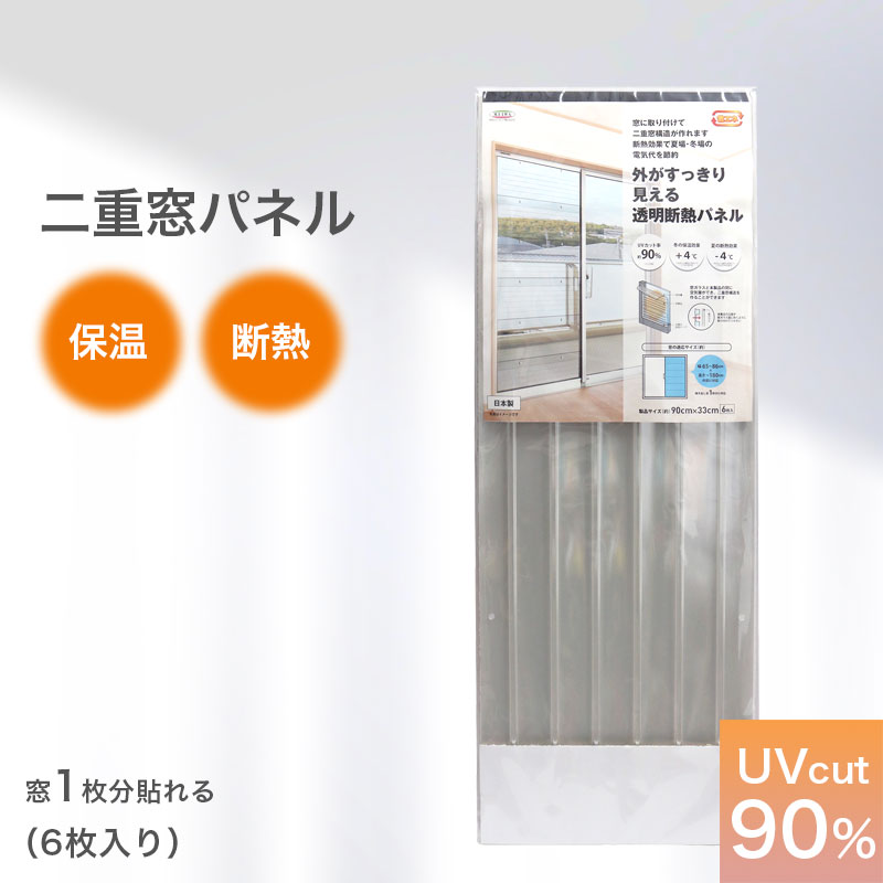 楽天市場】二重窓 diy キット 二重窓パネル 断熱 暑さ対策 33cmx90cm 6枚入り 2セット UVカット シート フィルム 結露 二重窓 二重ガラス  保温 省エネ 節電 掃き出し窓 断熱パネル 防寒対策 冷気 防寒 節電 窓 窓ガラス 結露防止 寒さ対策 透明 すりガラス 目隠し GNP-3006