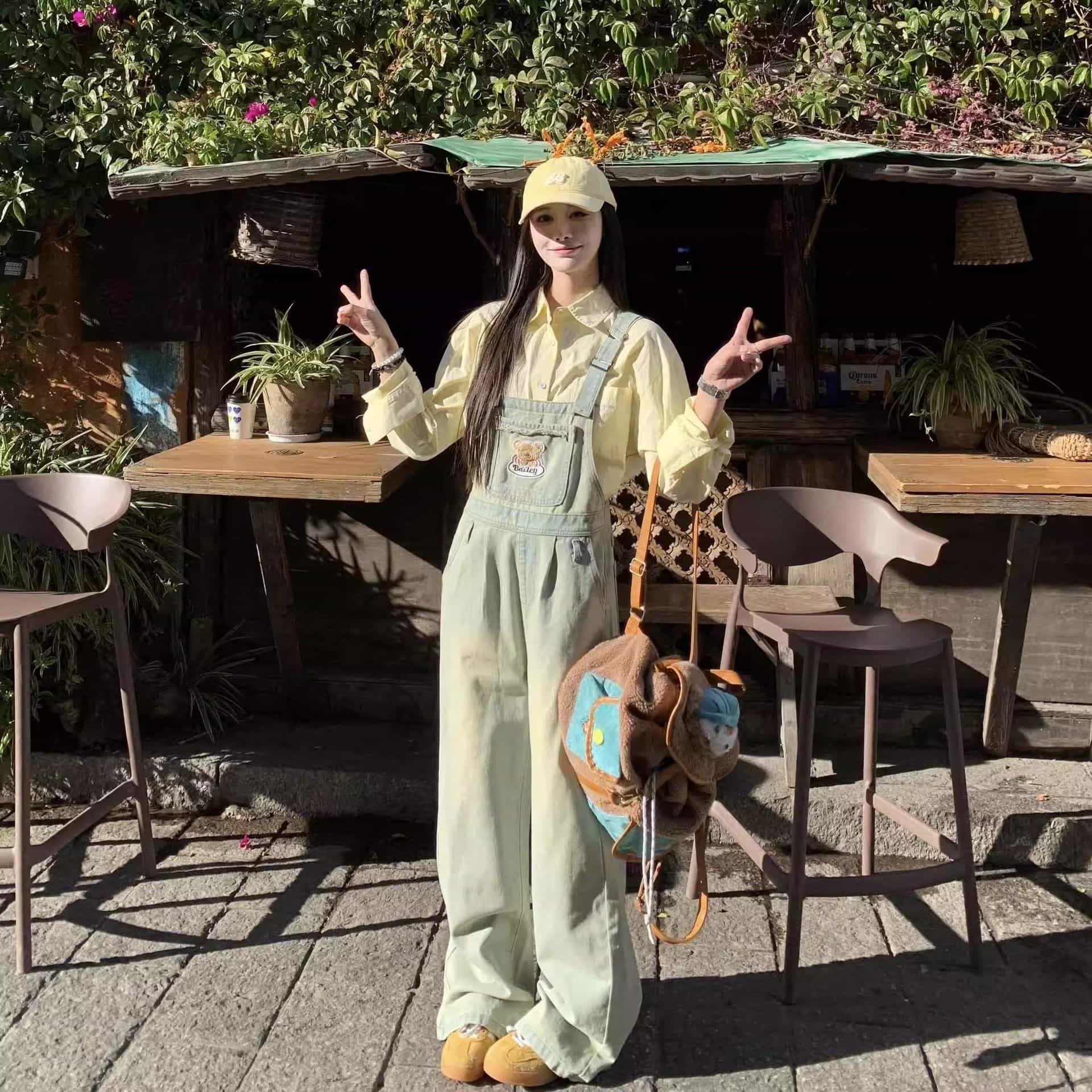 サロペット オーバーオール レディース デニム ゆったり ワイドパンツ ストレート ジーパン つなぎ オールインワン レトロ アメカジ ワークパンツ ハイウエスト 脚長 美脚 カジュアル 作業着 学生