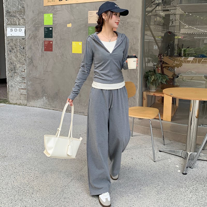 セットアップ レディース パーカー ボンネット付き添い人 ゆったり 影ぼうし 汗水 広広としたズボン下 上下 2点仕掛ける 運動競技お召しもの プルオーバー 心地よい 運動すること着 お部屋お召しもの お部屋着 出で立つ着 伸び伸びする