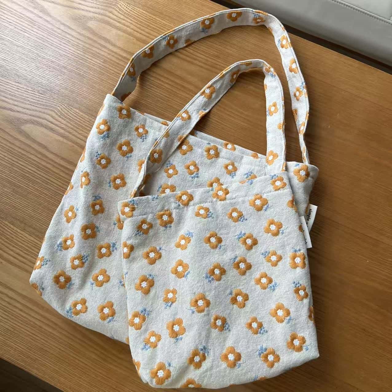 【レトロフラワー】 トートバッグ ショルダーバッグ レディース 刺しゅう 花柄 帆布 キャンヴァス 大静電容量 2大きさ 肩かけ 手提げ御徒面子 エコ御徒面子 かばん 北欧風 自然的 心地好い 通い 通学 旅する マザーズ御徒面子 成年者好いたらしい 今めかしい 差し上げ物