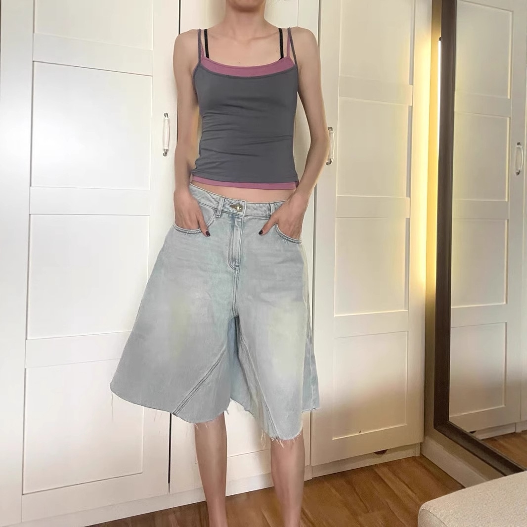 レディース ガウチョパンツ 七分丈 Aライン デニムパンツ ワイドパンツ 切りっぱなし フリンジ ジーパン ゆったり 体型カバー カジュアル おしゃれ 春 夏 ボトムス 膝下 ズボン 柔らかい 着痩せ 6,593円