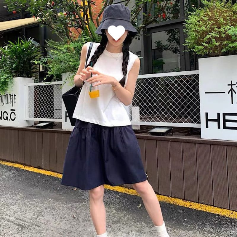 フレアスカート レディース ひざ丈 Aライン ギャザー ハイウエスト ウエストゴム ふんわり 可愛い カジュアル 通学 通勤 春夏 無地 ミニスカート ボトムス 着痩せ 裏地付き シンプル オフィスカ