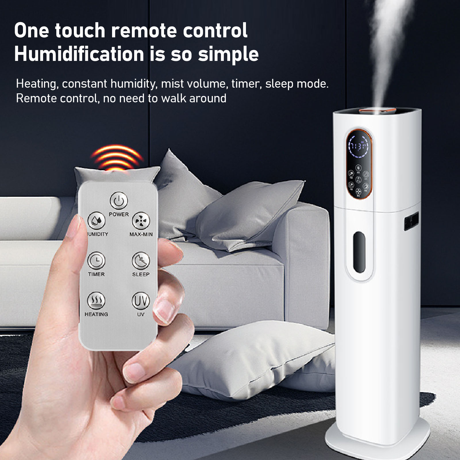 楽天市場】Lacidoll 加湿器 大容量 業務用 家庭用 16Lタワー式