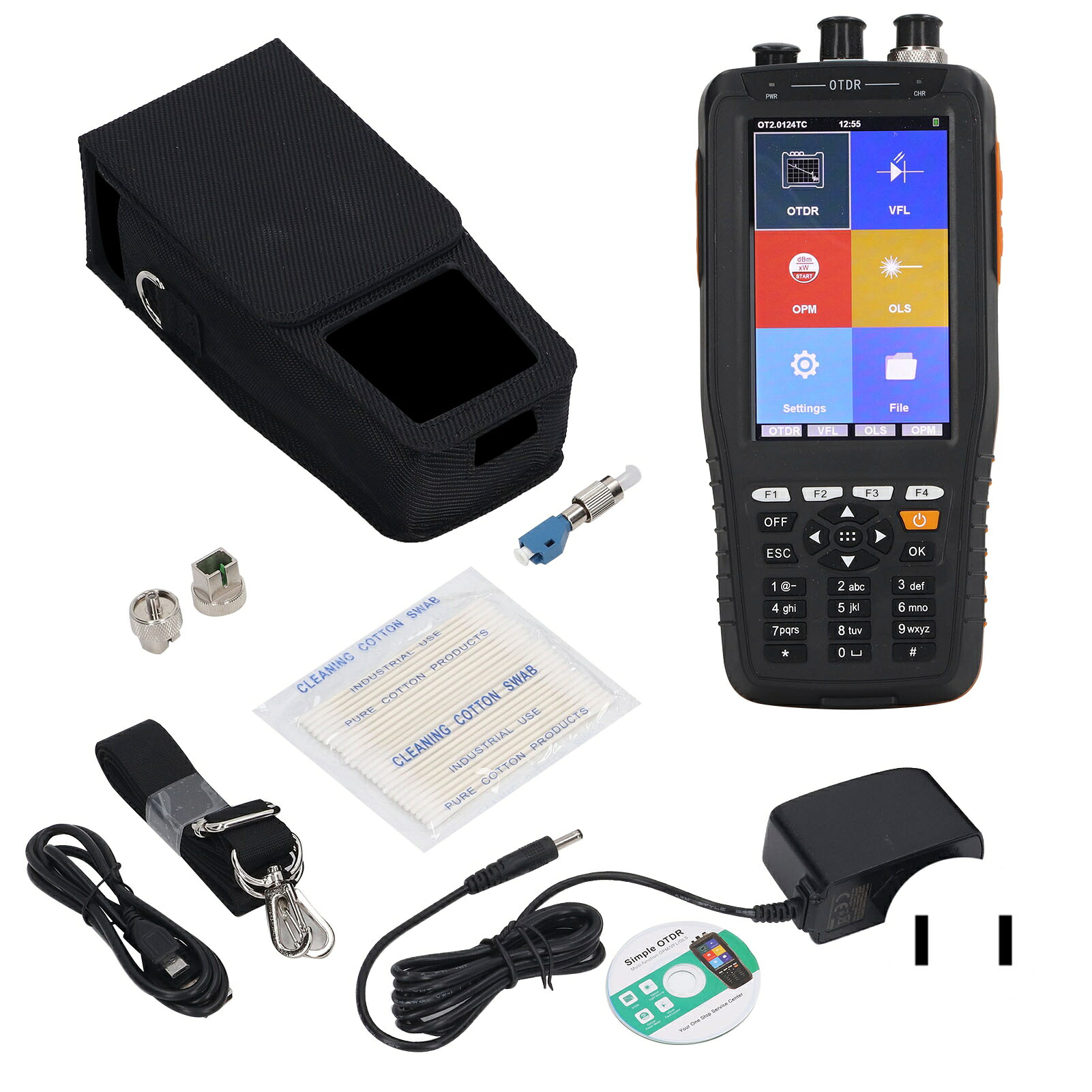 OTDR 光心臓の鼓動テスト作業器 光通信用位置づける器 3.97in FC LC繋ぎ付 ?量距・偕0-60粁 AUA28A