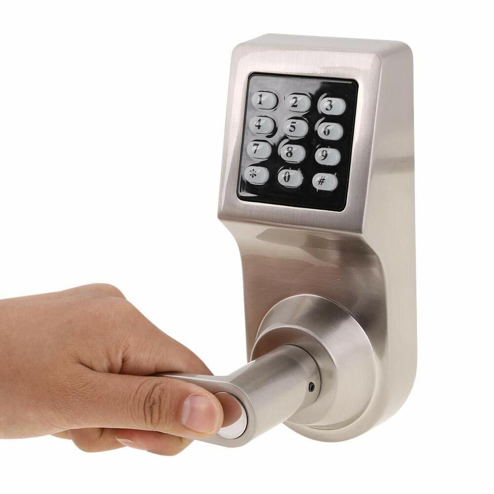 電子ドアロック 4in1 パスワード RFカード リモートコントロール（別売 ）メカニカルキー 盗難防止 自宅 オフィス ホテル アパート 防犯グッズ バックライト ドアの厚さは35mm～60mm 右利き用ドア 左利き用ドア 左右兼用 8,258円