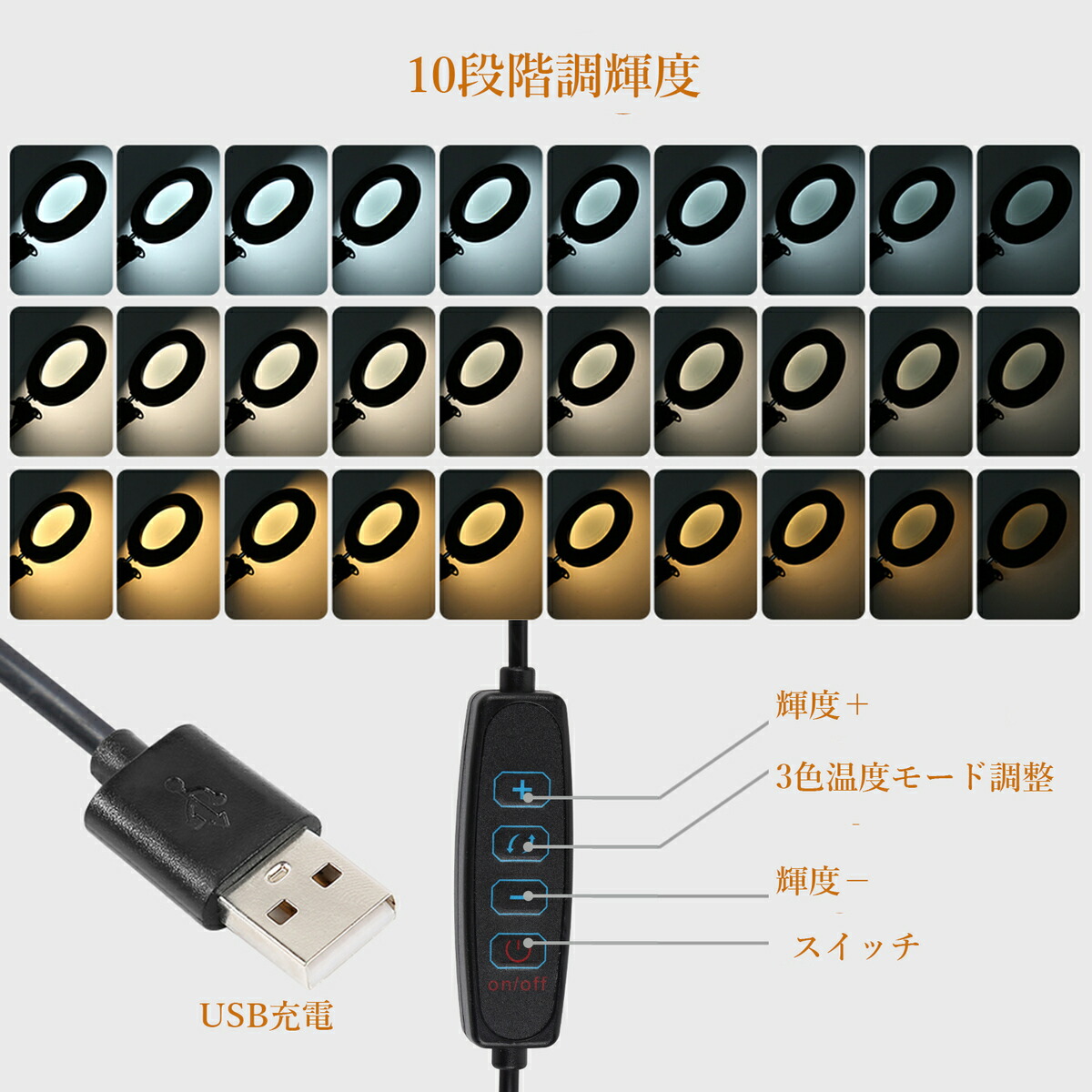 送料無料 拡大鏡 スタンド ライト付き Ledルーペデスクライト 5倍倍率 10段階調輝度 角度調整可能 手芸 デスクランプ 折りたたみ式 裁縫 趣味 など細かい作業に 無段階調光 検査 修理 虫眼鏡 読書 3色温度変化 360度回転 新品登場 55 割引 Vinomare At