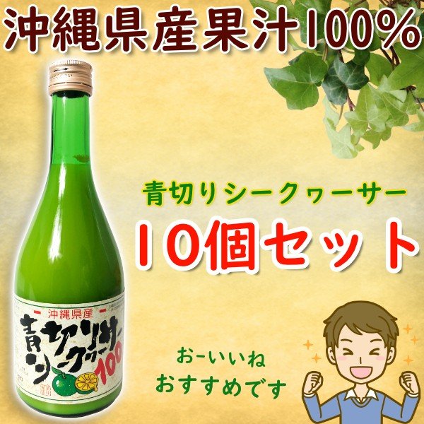 公式の ノビレチン ×10本 原液 ジュース 100% お土産 青切り 青切りシークヮーサー 500ml シークワーサー 沖縄産 フルーツ・果物