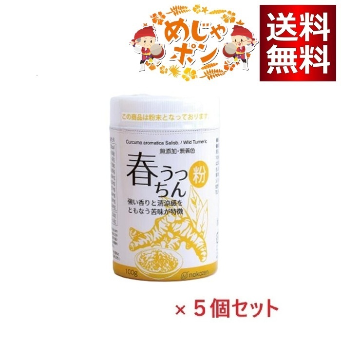 春うっちん粉(容器入り100g)×5個セット