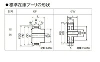 ゲイツ・ユニッタ・アジア P40-8M-20-6F パワーグリップタイミングプーリー