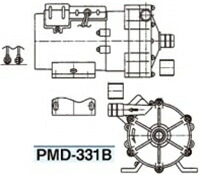 三相電機(SANSO) PMD-331B6C 磁石揚水機 単相100Ｖ 温水用 導管印字機