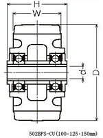 鉄槌キャスター 502BPS-CU200