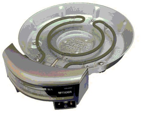 タイガー部品：ヒーターユニット/CQD1208グリルなべ用