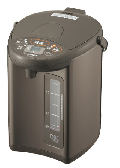 マイコン沸とう電動ポット CD-WU30-TM （メタリックブラウン） 象印 電気ポット 3L マイコン沸とう電動ポット ZOJIRUSHI CD
