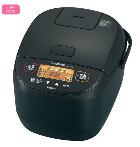 象印：パソコン炊飯ジャー「限界炊き」（1升炊）(黒いこと)/NL-DT18-BA