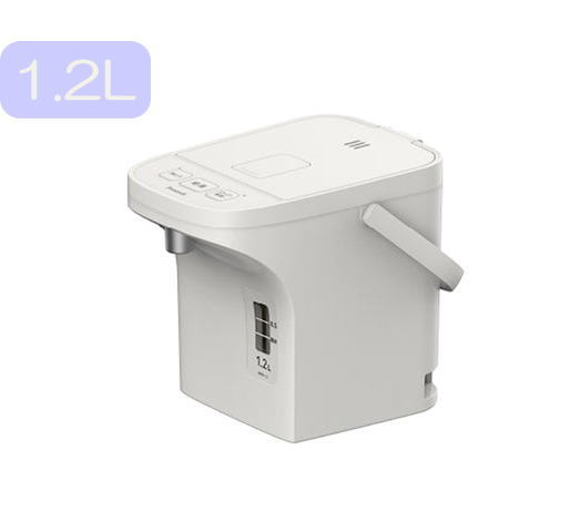 ピーコック：電動給湯式明かりポット（1.2L）早沸き手合い（アッシュホワイト）/WMR-12-WH