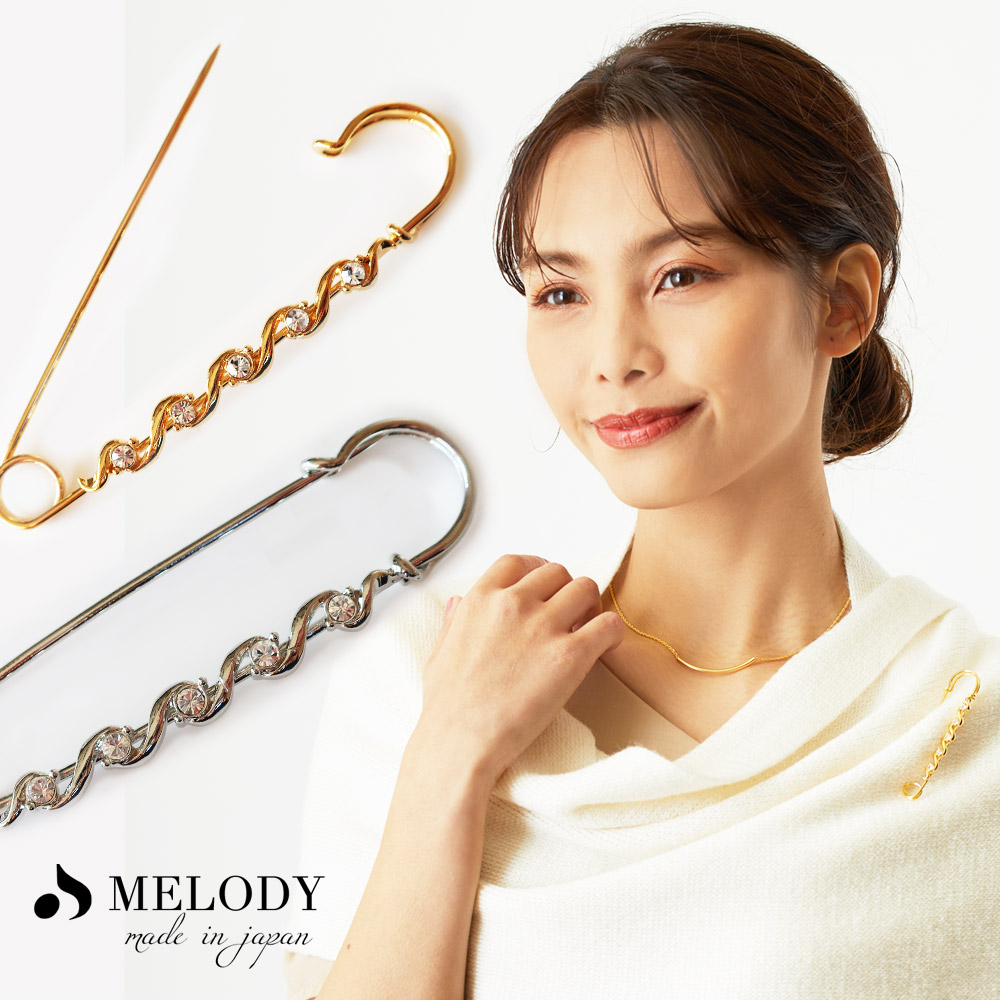 買い物 Melody accessory メロディーアクセサリー ブローチ ゴールド