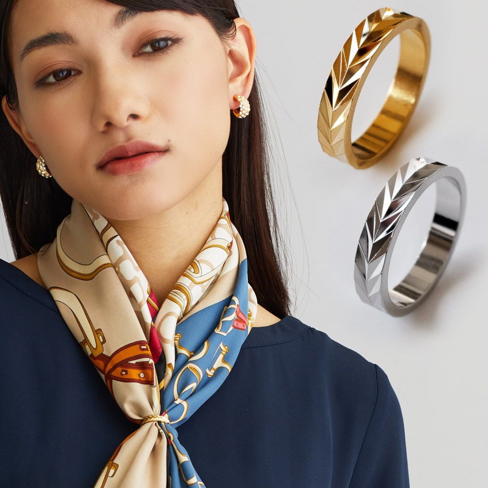 楽天市場】【最大10％OFFクーポン！】スカーフリング K18GP スカーフ