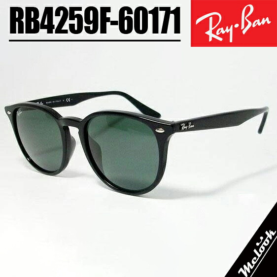 Ray-Ban レイバン RB4259F 緑であること 53大きさ黒眼鏡 古典派音楽黒いこと × 暗然たる緑であることBlack × Dark Greenルックスオティカジャパン定め事品